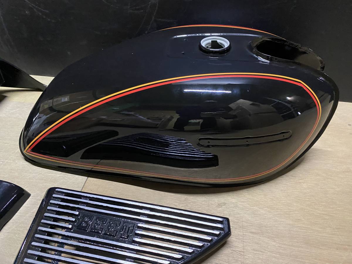 GS400 外装 セット 金 赤 E1ライン タンク テールカウル アルフィン 