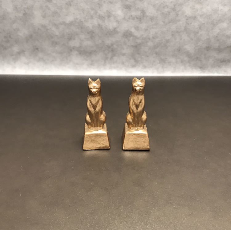 今戸焼 金狐 鉄砲狐 土人形 白井裕一郎作 無印良品 福缶 東京浅草 検