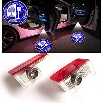 Benz-E-Aff-blue Ltsplay レーザーロゴライト ドアウェルカムライト カーテシーランプ LEDロゴ投影 メル_1