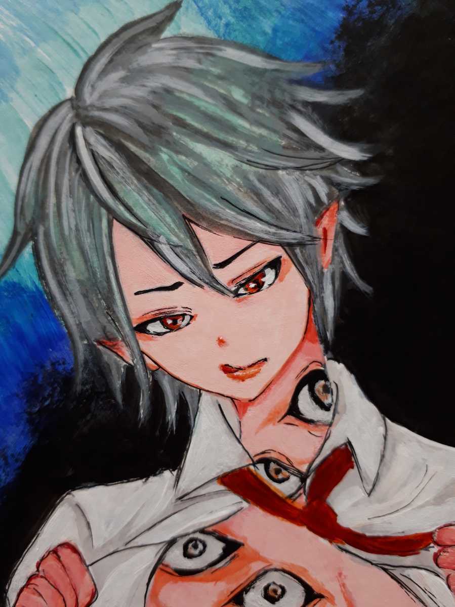 手描きイラスト オリジナル 中色紙 アクリルガッシュ 少年 百目 手描きイラスト 売買されたオークション情報 Yahooの商品情報をアーカイブ公開 オークファン Aucfan Com