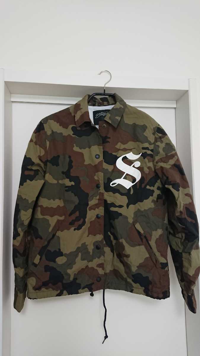 STUSSY カモフラ コーチジャケット 迷彩 コーチジャケット STUSSY