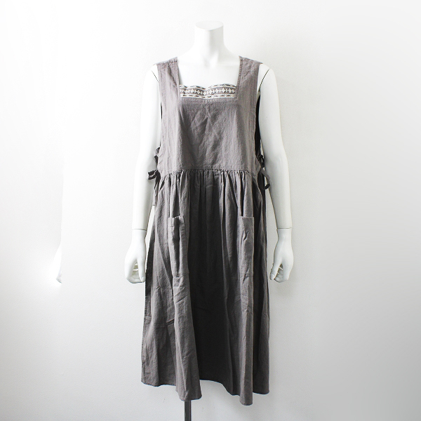 Sm2 Samansa Mos2 サマンサモスモス 胸元刺繍 ギャザー エプロンワンピース F チャコール ワンピース 売買されたオークション情報 Yahooの商品情報をアーカイブ公開 オークファン Aucfan Com