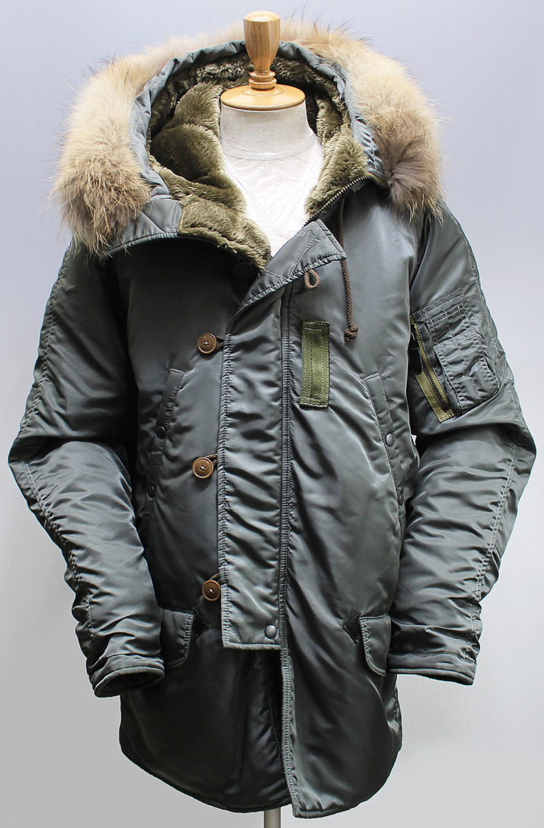 AVIREX アヴィレックス Type N-3B VINTAGEモデル 後期タイプ フライトジャケット MIL-J-6279D 美品 #6142180 セージ size XXL