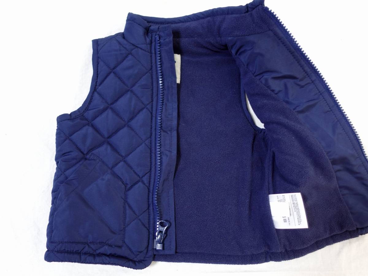 福祉バザー Old Navy オールドネイビー 中綿ベスト 紺 70 80 75 84cm 売買されたオークション情報 Yahooの商品情報をアーカイブ公開 オークファン Aucfan Com