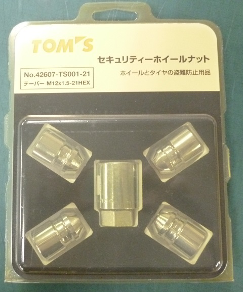  TOM&rsquo;Sセキュリティーホイールナット 品 現品限り(ロックナット)｜売買されたオークション情報、yahooの商品情報をアーカイブ公開 - オークファン ロックナット