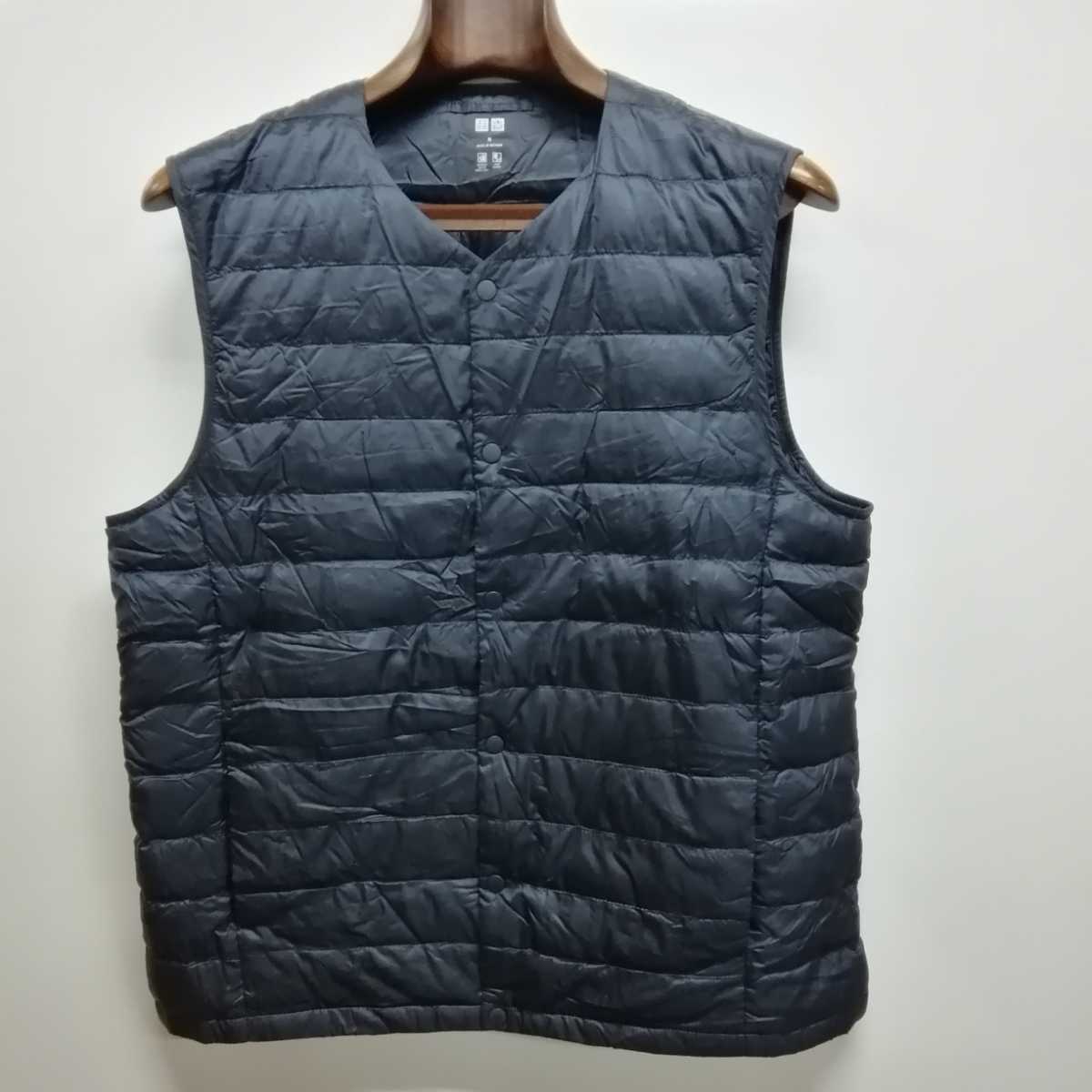 U32 Uniqlo ユニクロ ウルトラライトダウンベスト メンズ ノーカラー インナーダウン M ネイビー系 ジャケット 上着 売買されたオークション情報 Yahooの商品情報をアーカイブ公開 オークファン Aucfan Com