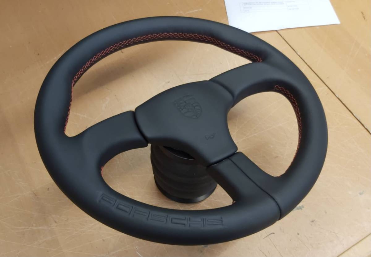 超レア！ ポルシェ用 純正アティべATIWE新品ステアリング ブラック  