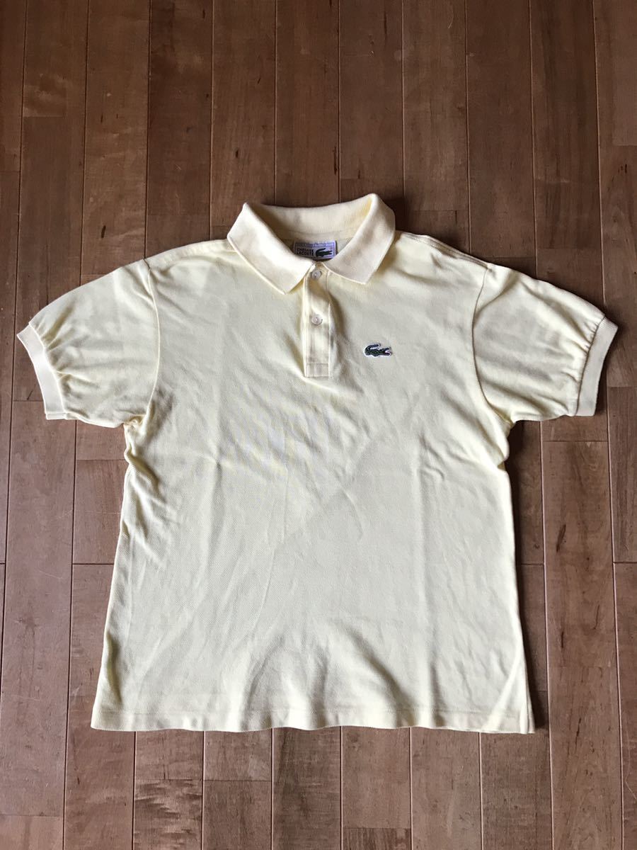 【希少・フランス製】LACOSTE ラコステ ポロシャツ サイズ14(レディースS相当）1970年後期 ヴィンテージ CHEMISE LACOSTE フレンチラコステ