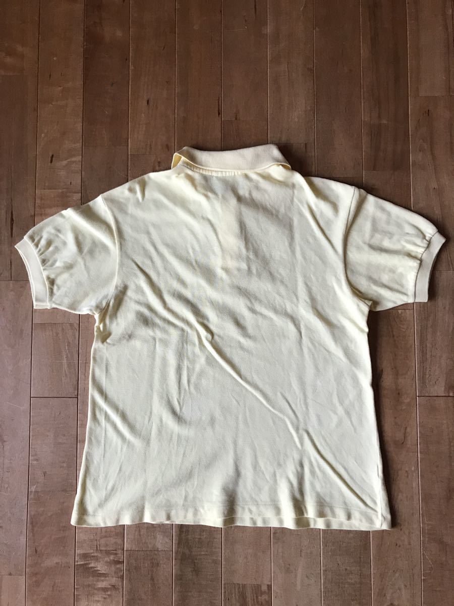 希少 フランス製 CHEMISE LACOSTE ポロシャツ ボーダー 貝ボタン 1970 