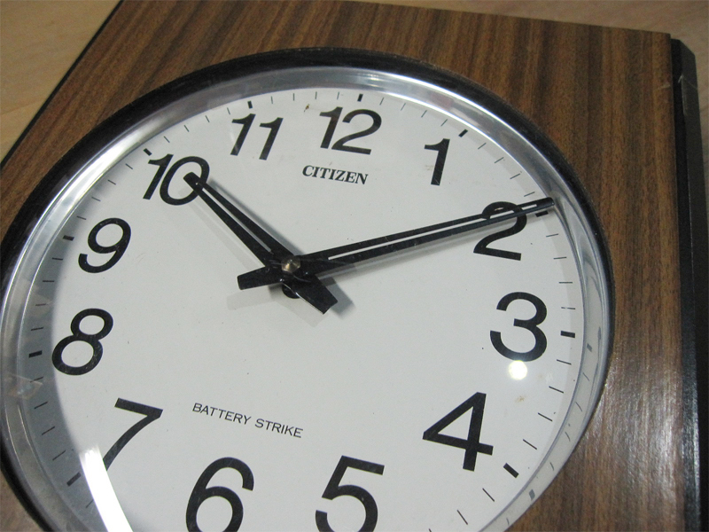 アンティーク CITIZEN シチズン ボンボン柱時計 ドーム型ガラス