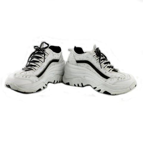スケッチャーズ Skechers スニーカー 厚底 ラインストーン ハート ラメ 総柄 ホワイト 白 グレー ブラック 黒 24 24 0cm 売買されたオークション情報 Yahooの商品情報をアーカイブ公開 オークファン Aucfan Com