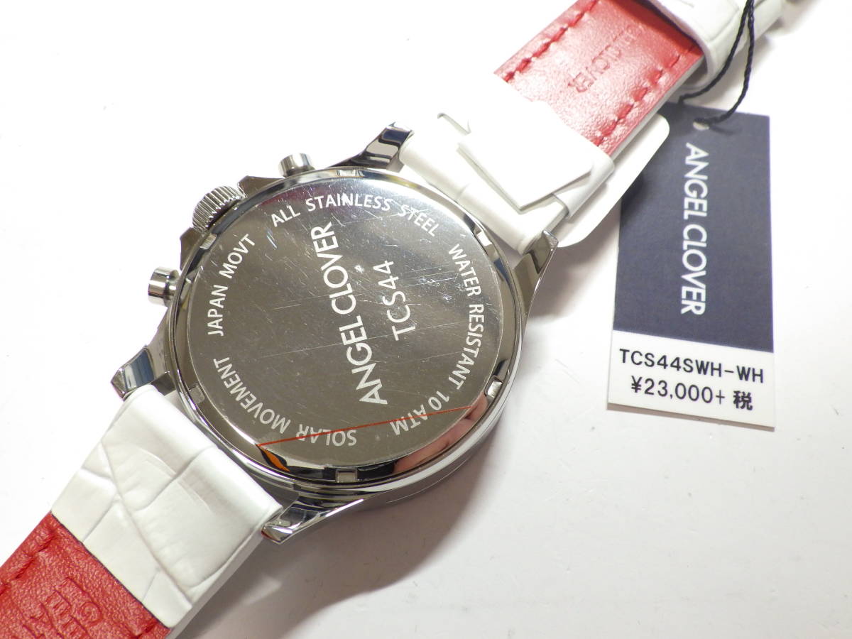 スペックの Tcs44swh Wh Angel Clover エンジェルクローバー タイムクラフト ソーラー メンズ 腕時計 国内正規品 送料無料 ネットde腕時計わっしょい村 通販 Paypayモール バンド
