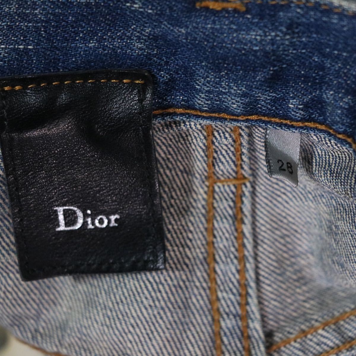 希少【dior homme】エディ期/ラスターコーティング/スリム/デニム 