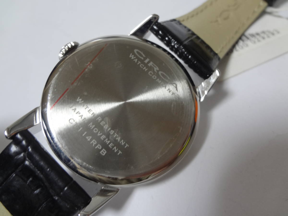 公式サイトでは CIRCA （サーカ) CT114RPB 黒革ベルト 展示未使用品