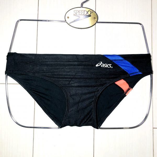 1アシックス男子競泳水着M☆お尻KOBE YMCAスイミングクラブマーキング  