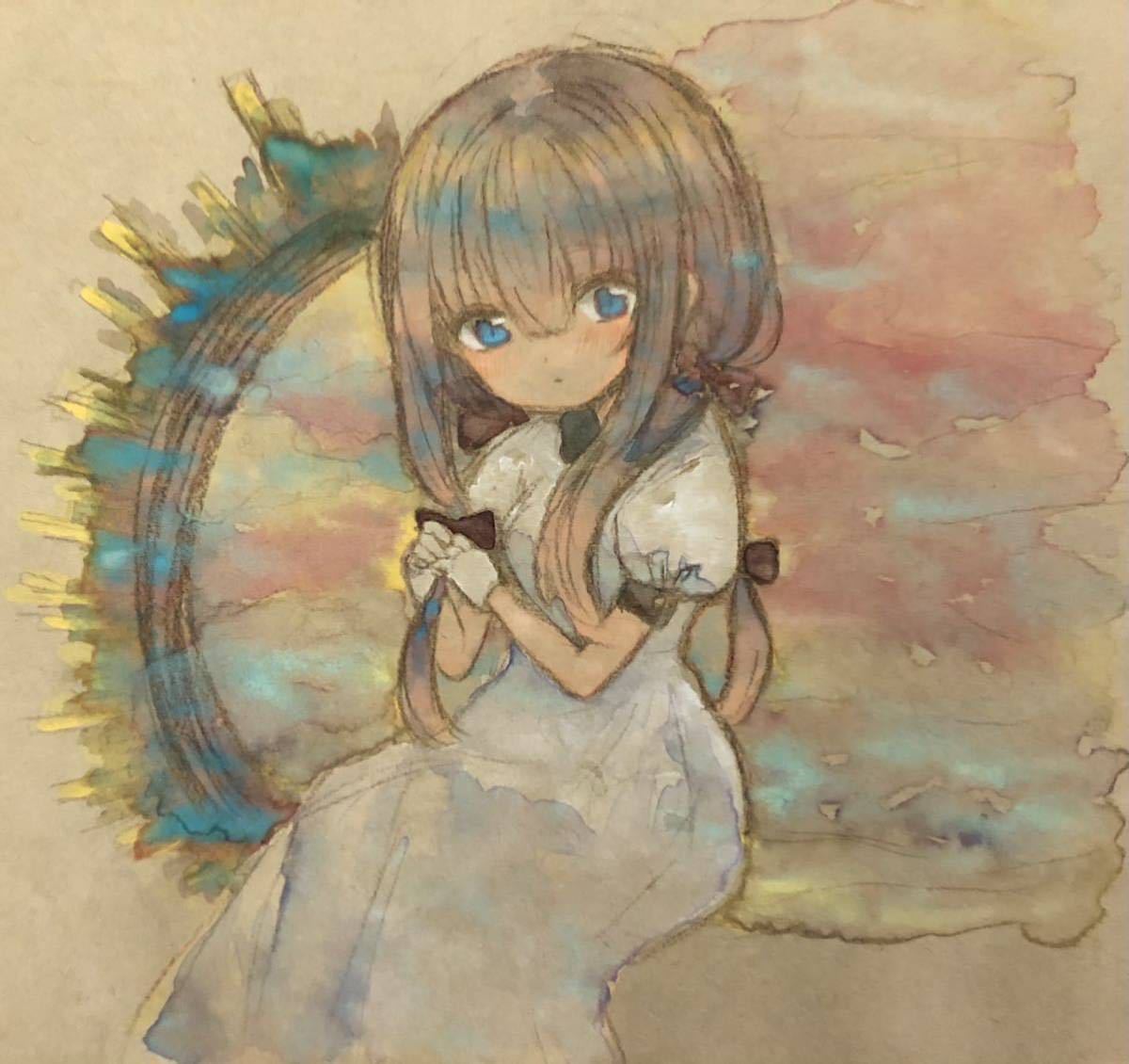 手描きイラスト オリジナル女の子 クラフト紙 手描きイラスト 売買されたオークション情報 Yahooの商品情報をアーカイブ公開 オークファン Aucfan Com