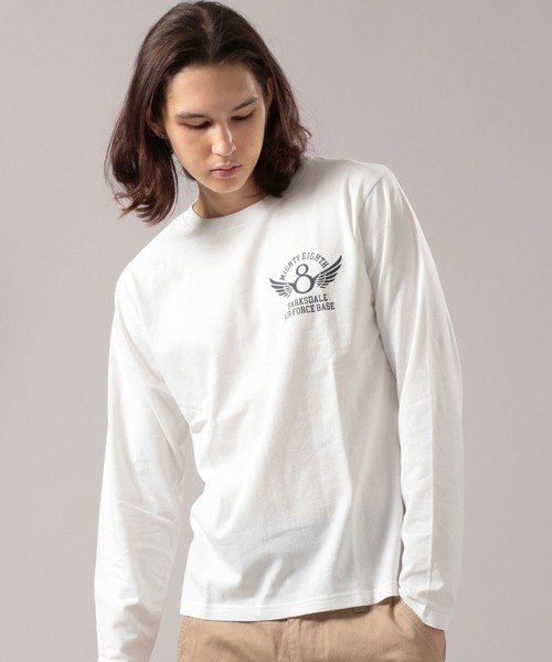 高品質，SALE アビレックス AVIREX ロンTシャツ XL 白 カットソー(長袖Tシャツ)｜売買されたオークション情報、yahooの商品情報をアーカイブ公開 - オークファン 男性用
