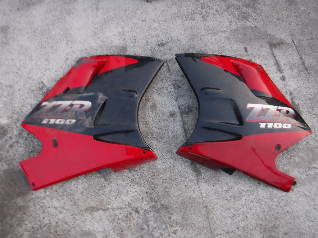 ZZR1100 D型 カウル左右セット カワサキ 左右セット サイドカバー ZX-11