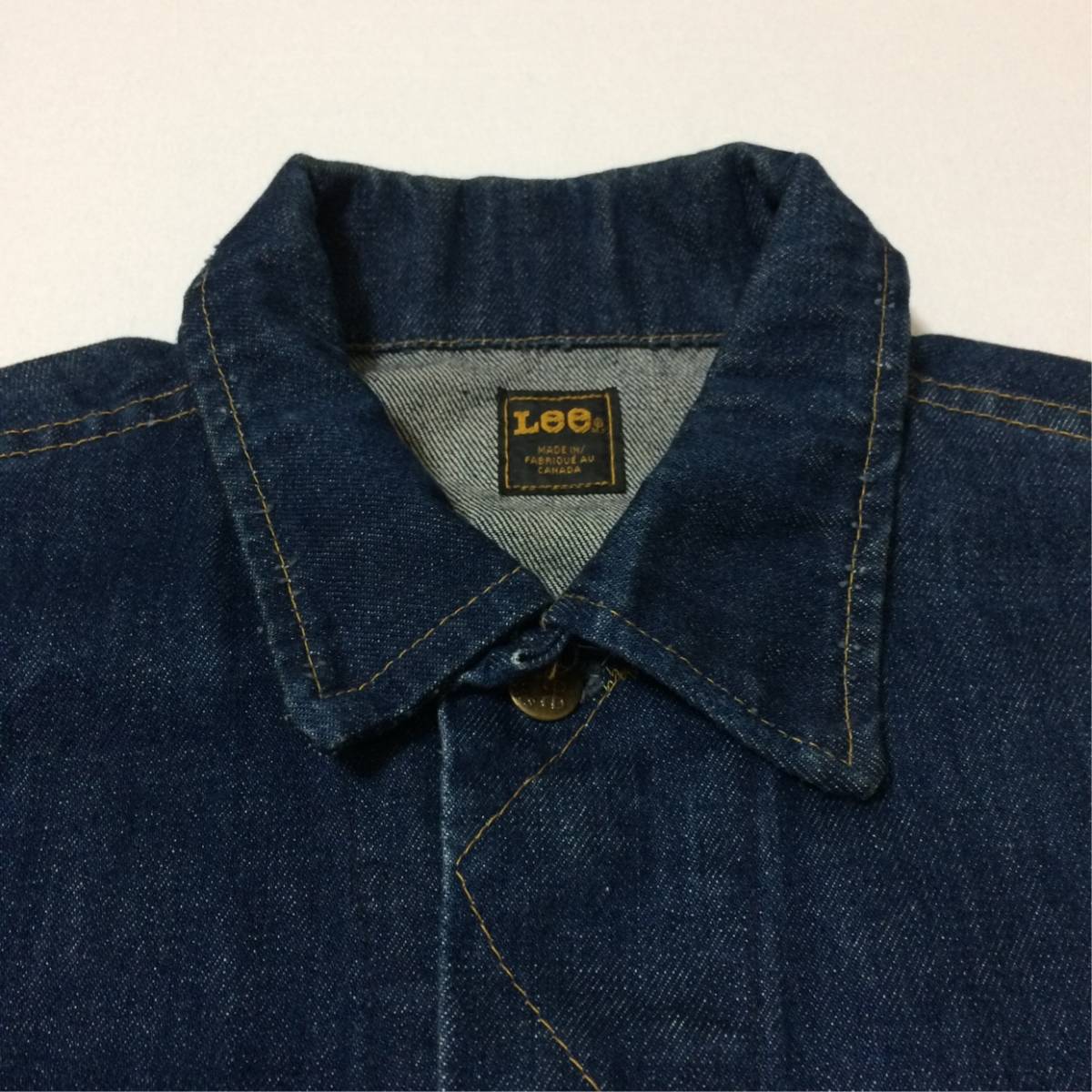 サイズ46&カナダ製!! Lee 70s～ 220-0042 デニム ジャケット 101-J 