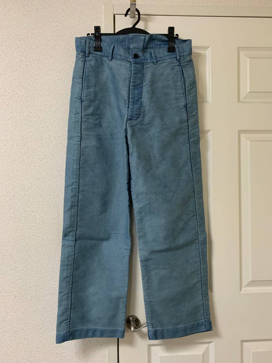 正規品，限定セール OUTIL サイズ1 PANTALON ISSEL Blue ウティ パンタロン イセル(Sサイズ)｜売買されたオークション情報、yahooの商品情報をアーカイブ公開 - オークファン Sサイズ
