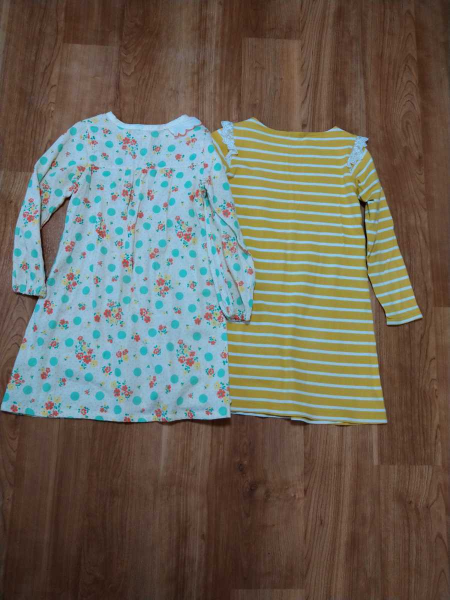 Serah長袖ワンピース 140cm 2点セット花柄とボーダー 140 135 144cm 売買されたオークション情報 Yahooの商品情報をアーカイブ公開 オークファン Aucfan Com