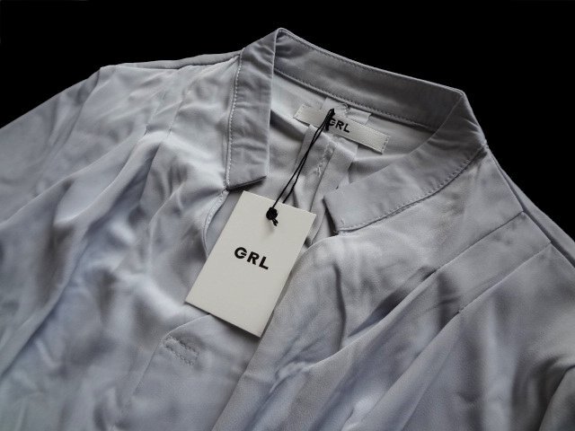 Grl グレイル リボンベルト付き シャツ ワンピース 膝丈 水色 ブルー M シャツワンピ Mサイズ 売買されたオークション情報 Yahooの商品情報をアーカイブ公開 オークファン Aucfan Com