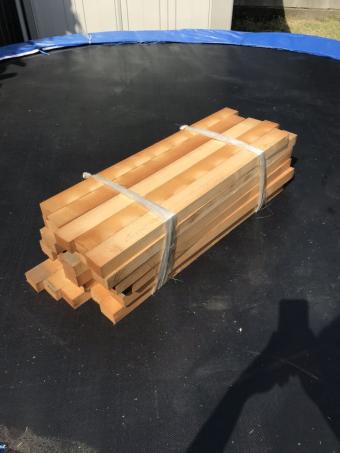 木曽ひのき 角材 柾目 赤身70～85cm×5.5cm程度×3.5cm程度 30本 木曽