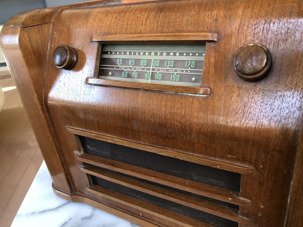 SEARS ROEBUCK AND CO.製 オール木製の真空管ラジオ 動作品 USA製