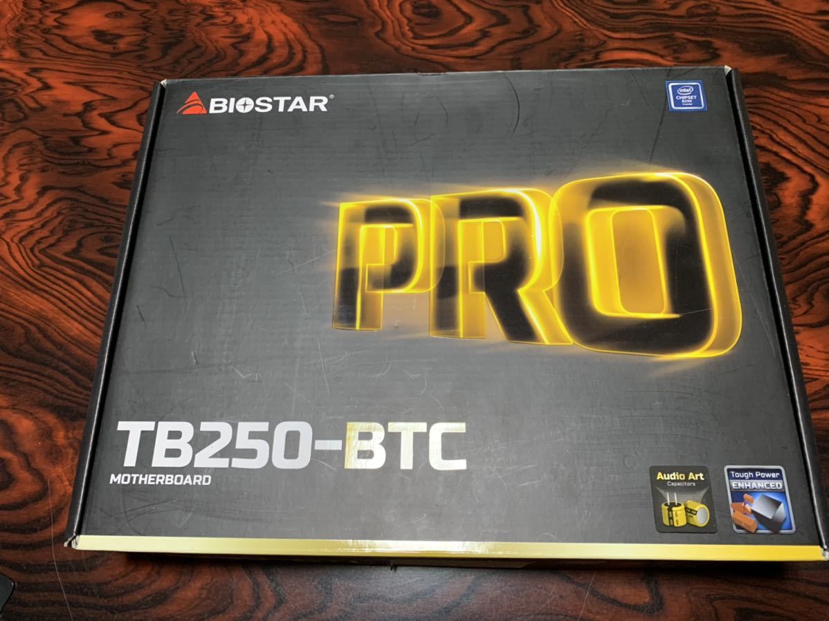 BIOSTAR TB-250 マイニング マザーボード CPU Celeron 4930 BTC ライザーカード ETH