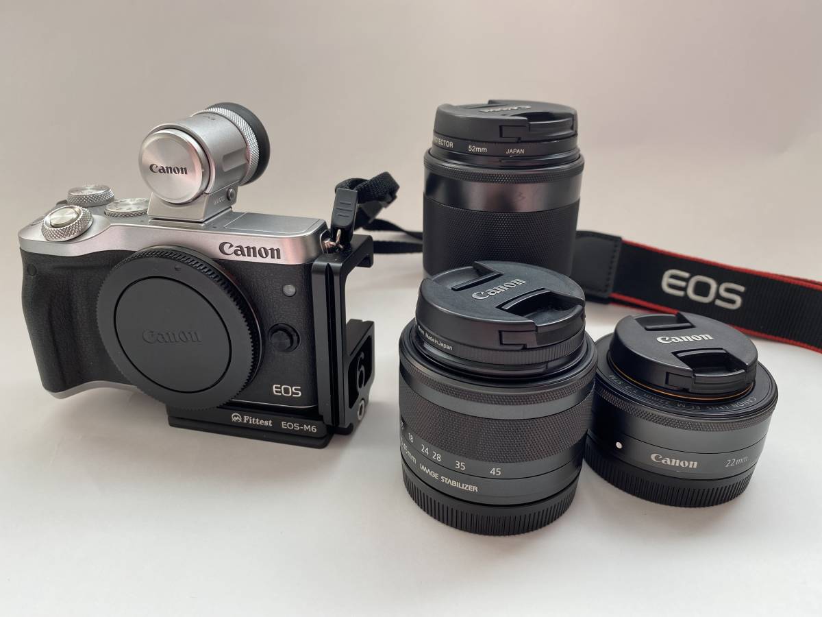 canon EOS-M6 付属品多数！ M6 EOS Canon レンズ ミラーレス一眼 万画素の解像力の小型・軽量のミラーレスカメラ『EOS