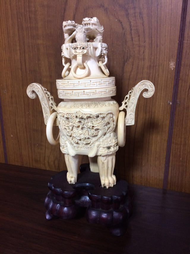 象牙風 置物 大明 象牙風 置物 （象牙ではございません） Yahoo
