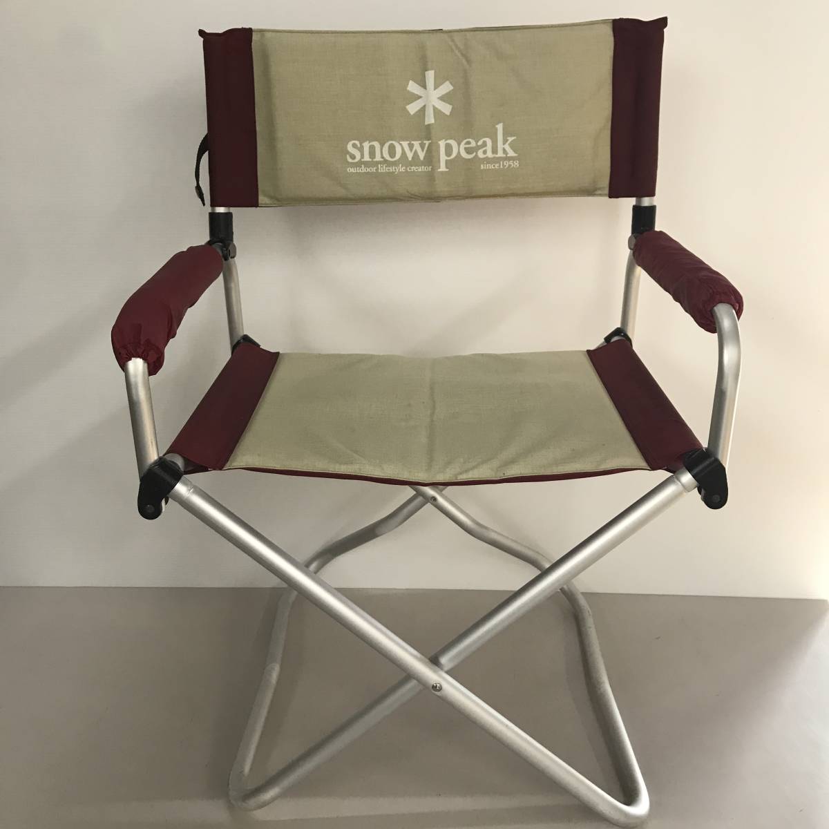 peak レッド スノーピーク パッドインチェア ワイド Snow 希少 snow