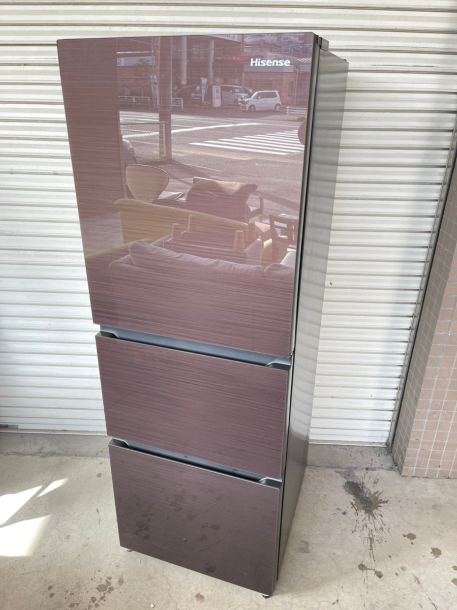 NF031253 高年式 Hisense/3ドア冷凍冷蔵庫 HR-G2801BR 282L 自動霜取