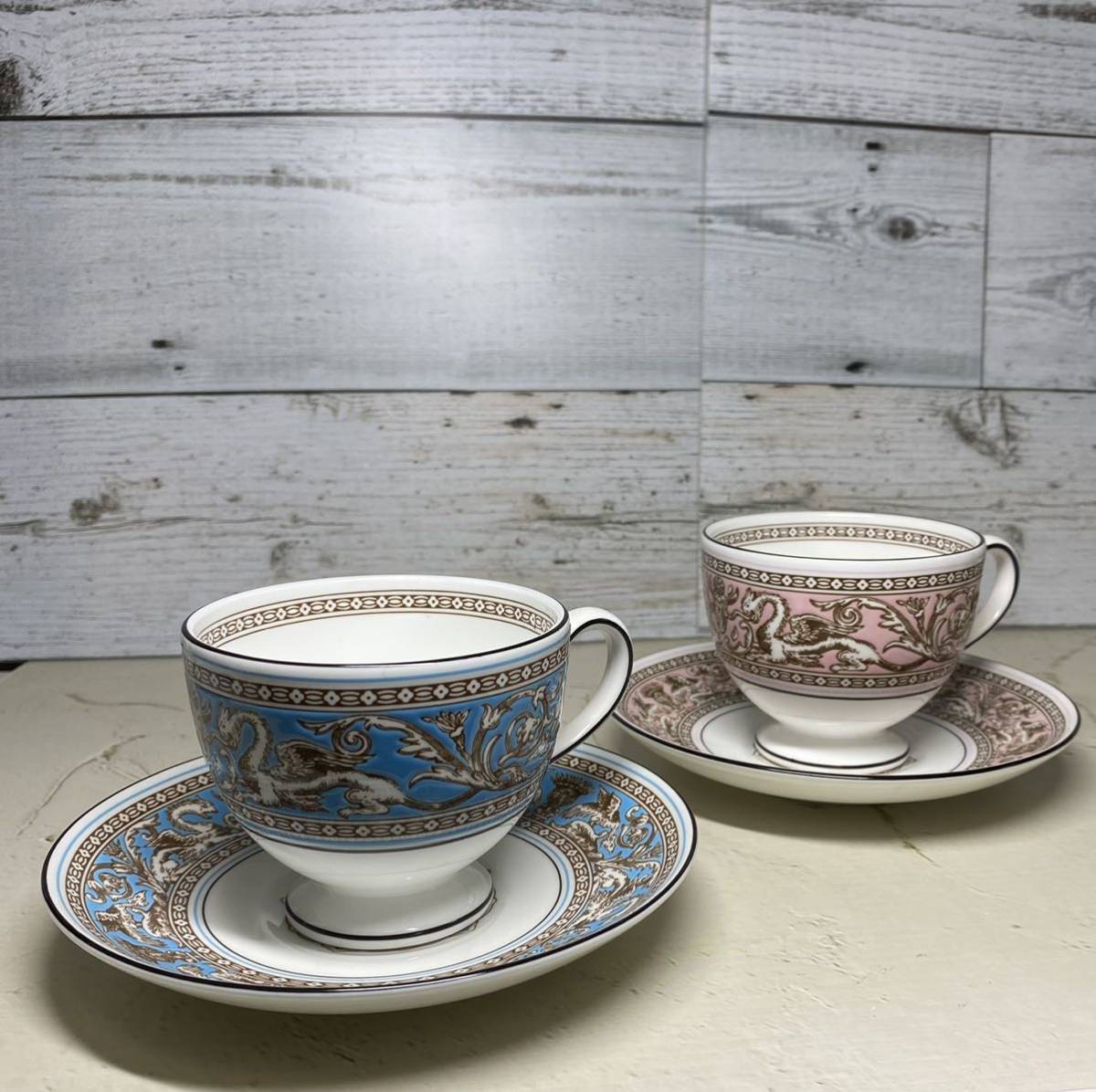 ウェッジウッド 』『WEDGWOOD』フロレンティーン ターコイズ＆ピンク