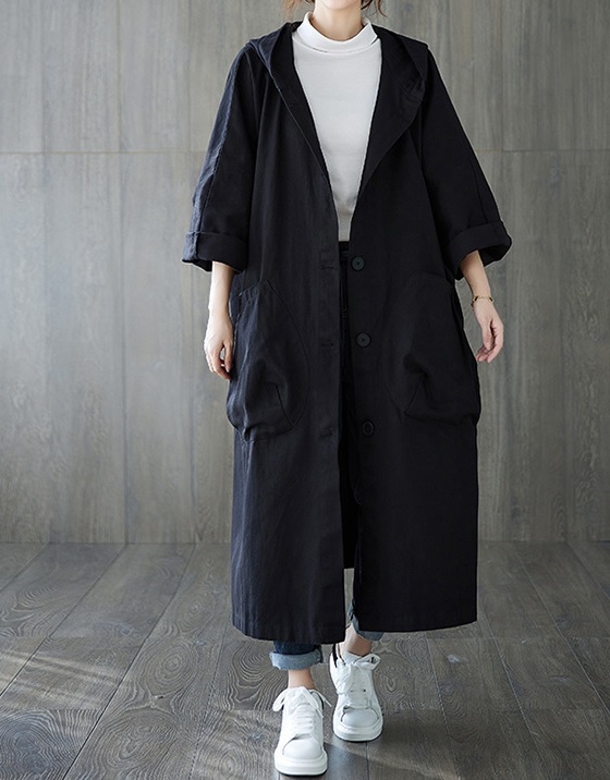 春がきた 大きいポケットがかわいい 大きいサイズ スプリングコート薄手黒 スプリングコート 売買されたオークション情報 Yahooの商品情報をアーカイブ公開 オークファン Aucfan Com