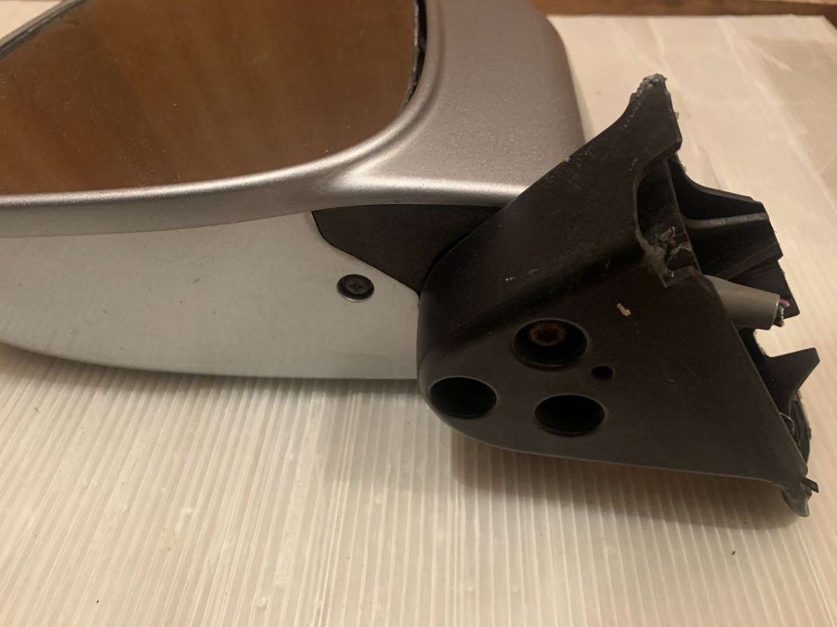 S321V S331V ハイゼット カーゴ 左ドアミラー 電動格納 シルバー ジャンク_3