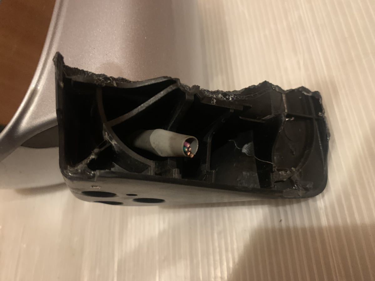 S321V S331V ハイゼット カーゴ 左ドアミラー 電動格納 シルバー ジャンク_4