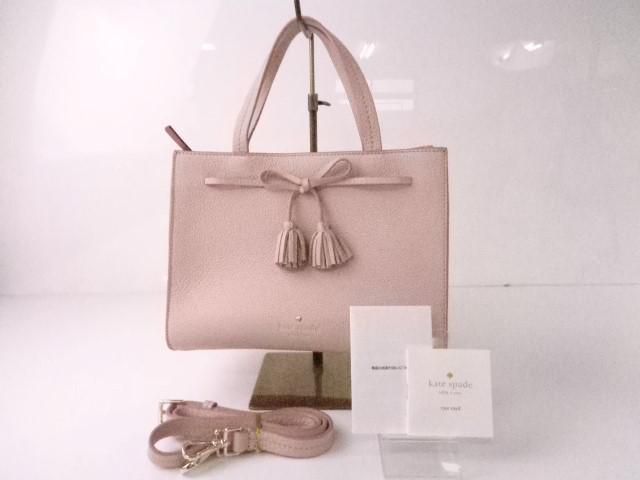 未使用 ケイトスペード kate spade バッグ 2WAYバッグ ハンドバッグ ショルダーバッグ レザー ピンク レディース