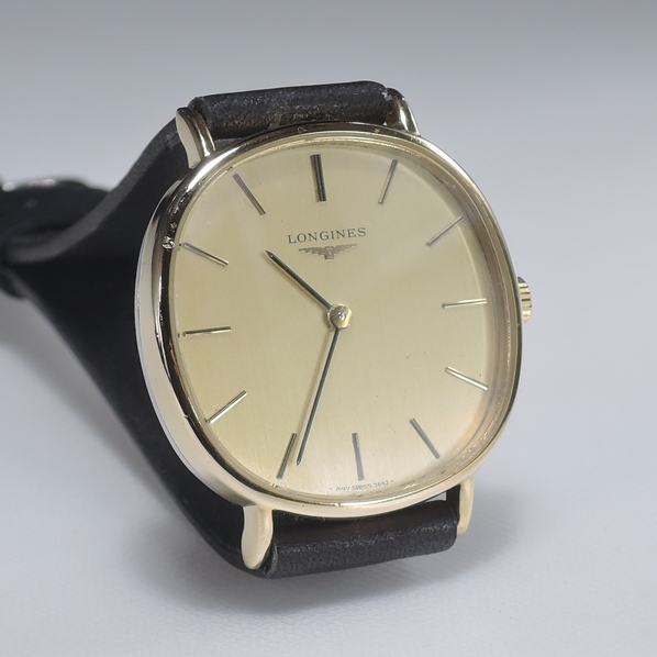 1円 LONGINES 【ロンジン 手巻き】メンズ 847 3643 スクエア ラウンド 
