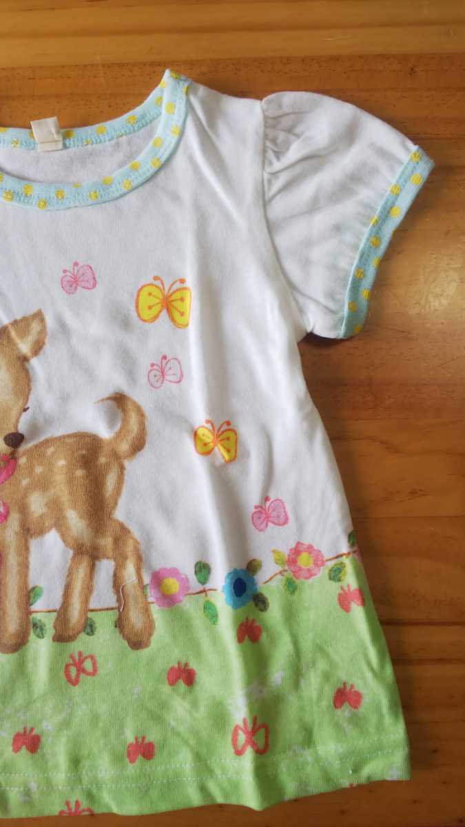 サイズ80 女の子 可愛いtシャツ しか 蝶々 水玉 お 80 75 84cm 売買されたオークション情報 Yahooの商品情報をアーカイブ公開 オークファン Aucfan Com