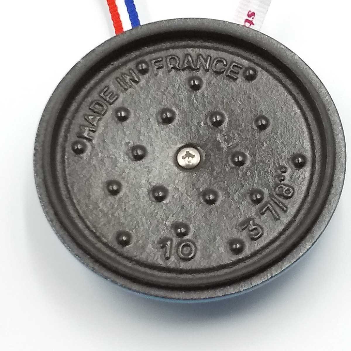 新品 限定サックスブルー staub ストウブ ピコココット ラウンド 10