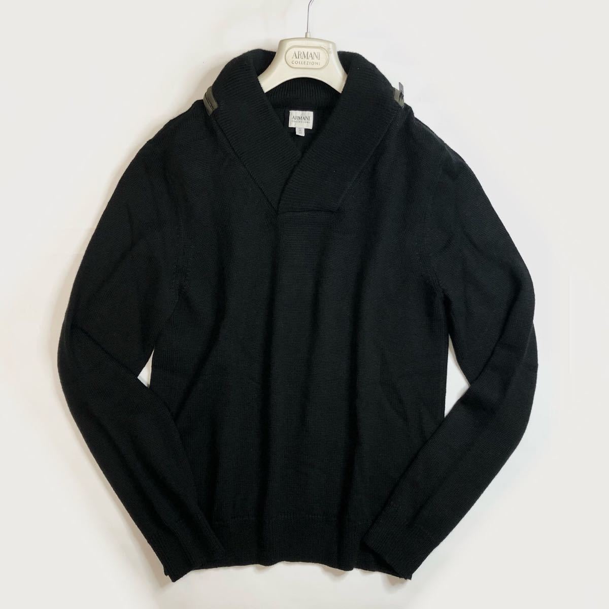 ☆ARMANI COLLEZIONI☆春 ニット セーター 収納フードパーカー 変形 
