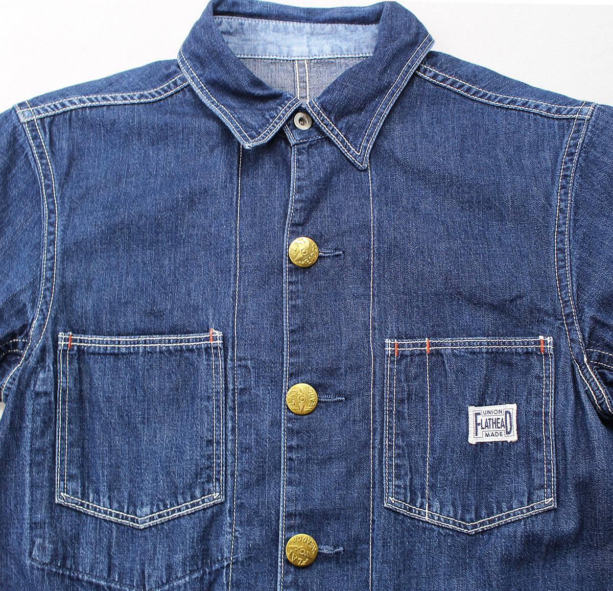 FLAT THE 新品 フラットヘッド カバーオール HEAD(ザフラットヘッド 
