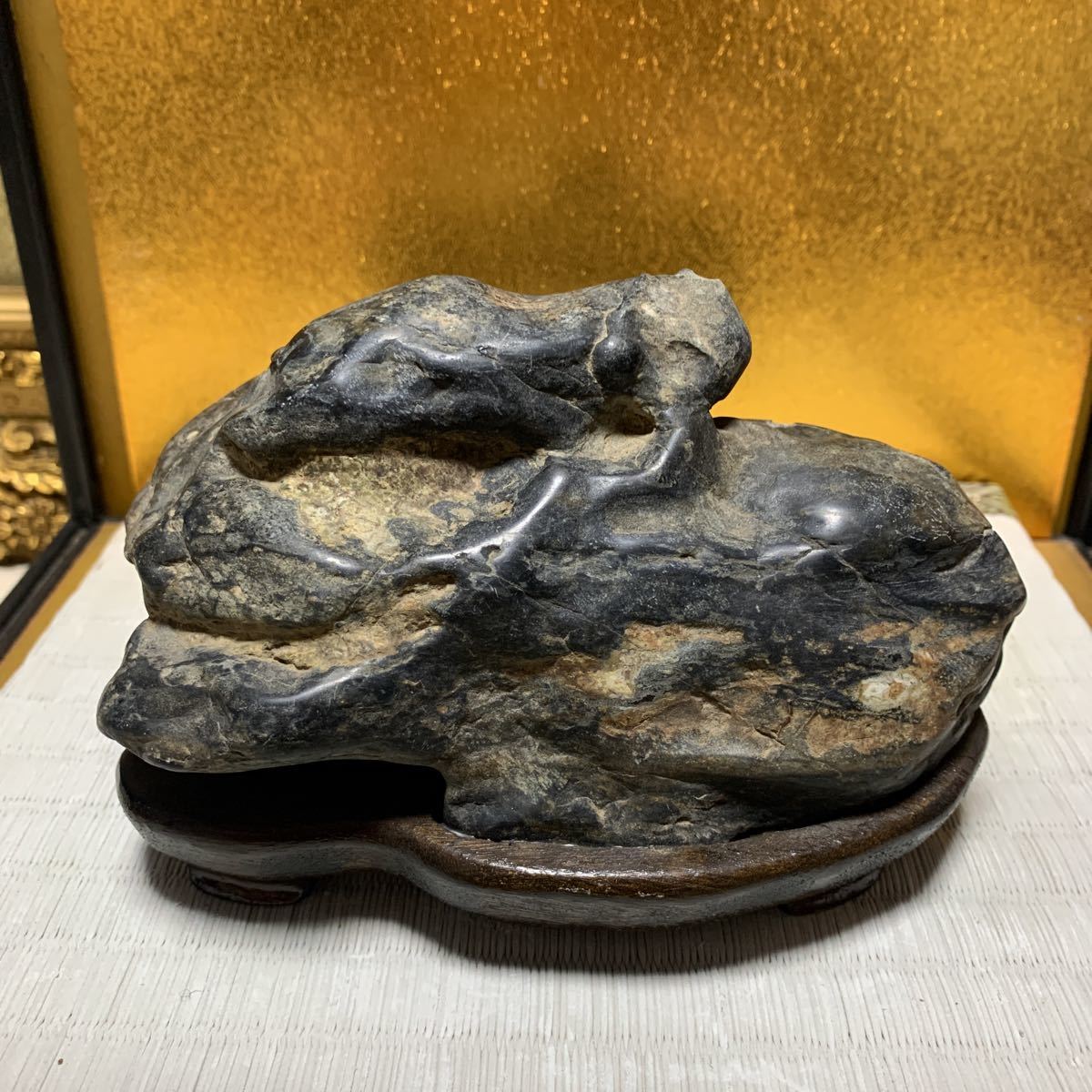 水石 鑑賞石 盆石 観賞石 菊花石 天然石 置物 自然石 盆栽 公式通販 赤石