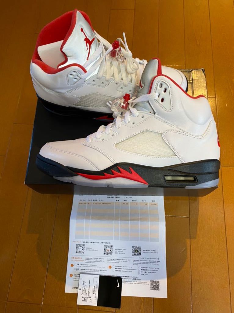  NIKE AIR JORDAN 5 retro OG FIRE RED 2020 US10 28.0cm ナイキ エア ジョーダン レトロ ファイアーレッド 流川 スラムダンク 復刻(28.0cm)｜売買されたオークション情報、yahooの商品情報をアーカイブ公開 - オ 28.0cm