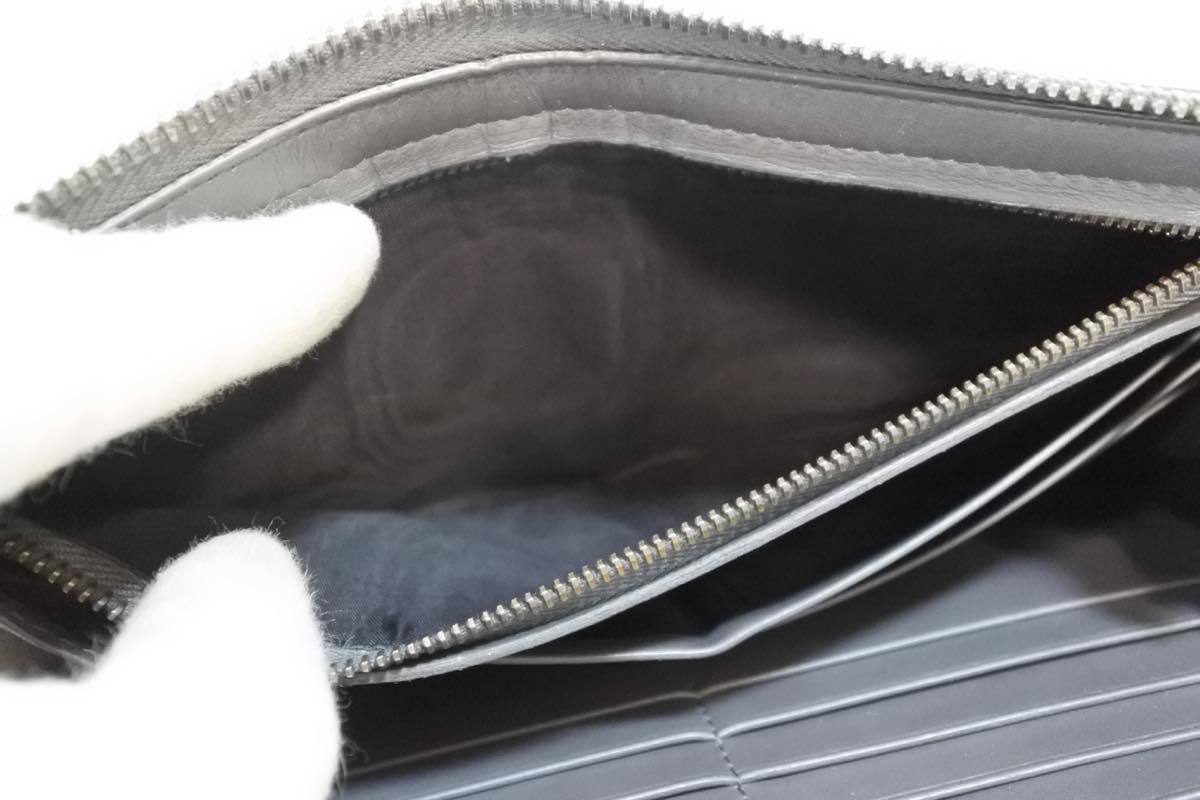 美品！ボッテガヴェネタ ラウンドファスナー長財布 オーガナイザー 