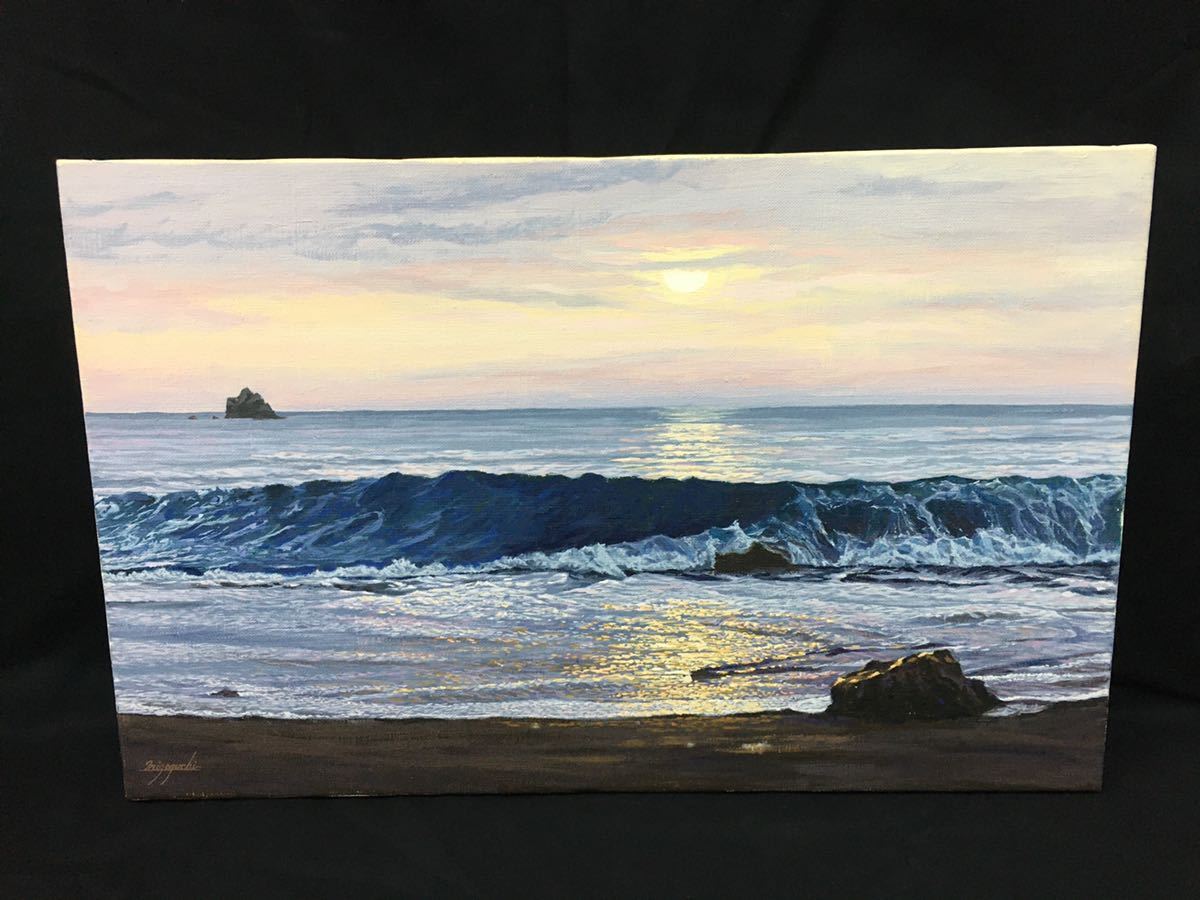 溝口七生 朝の渚 太海 M10号 絵画 油彩 風景画 Tktkt 自然 風景画 売買されたオークション情報 Yahooの商品情報をアーカイブ公開 オークファン Aucfan Com