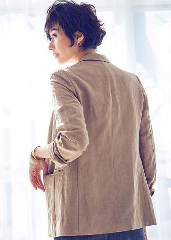 田丸麻紀さん×ウィムガゼット コラボ リネン テーラードジャケット 