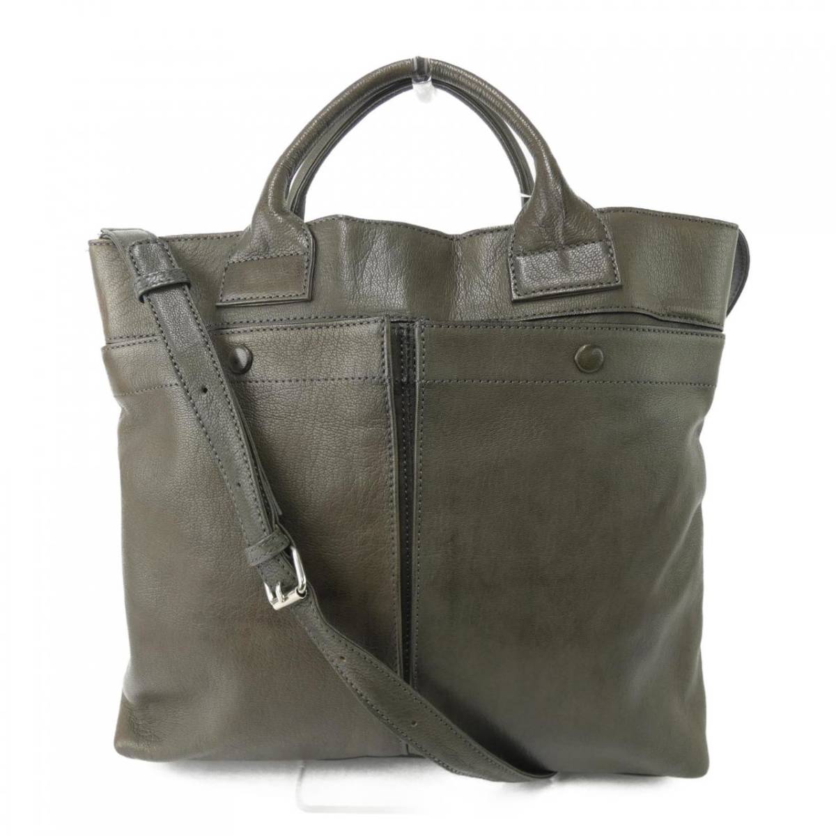 極美品 マーガレットハウエル Margaret Howell 人気 2WAY レザートート 