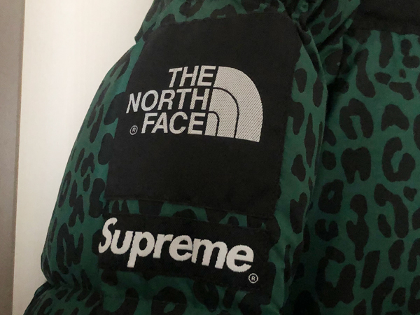 L Supreme The North Face Leopard Nuptse Down Jacket ノースフェイス 